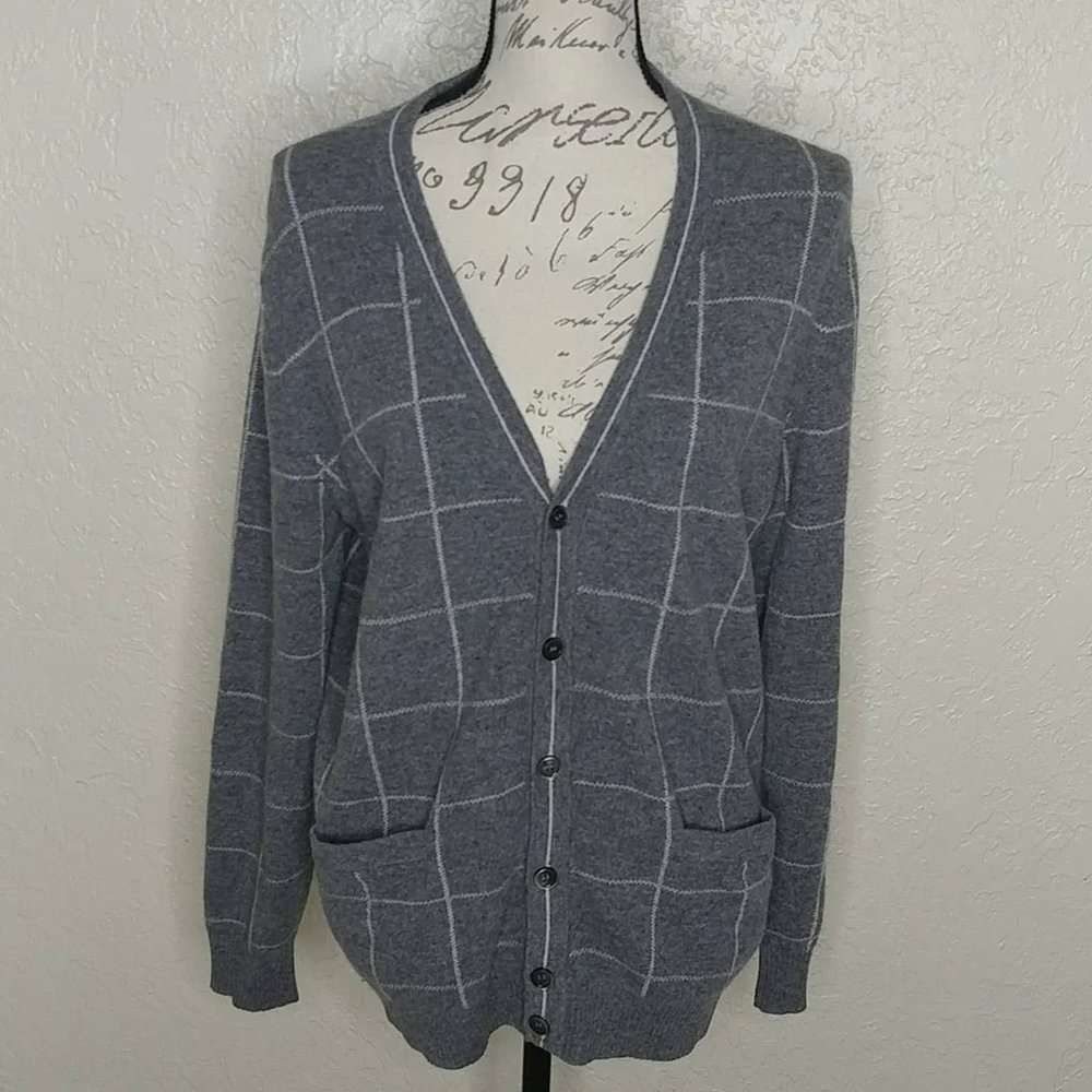 Button Front Long Sleeve Cardigan